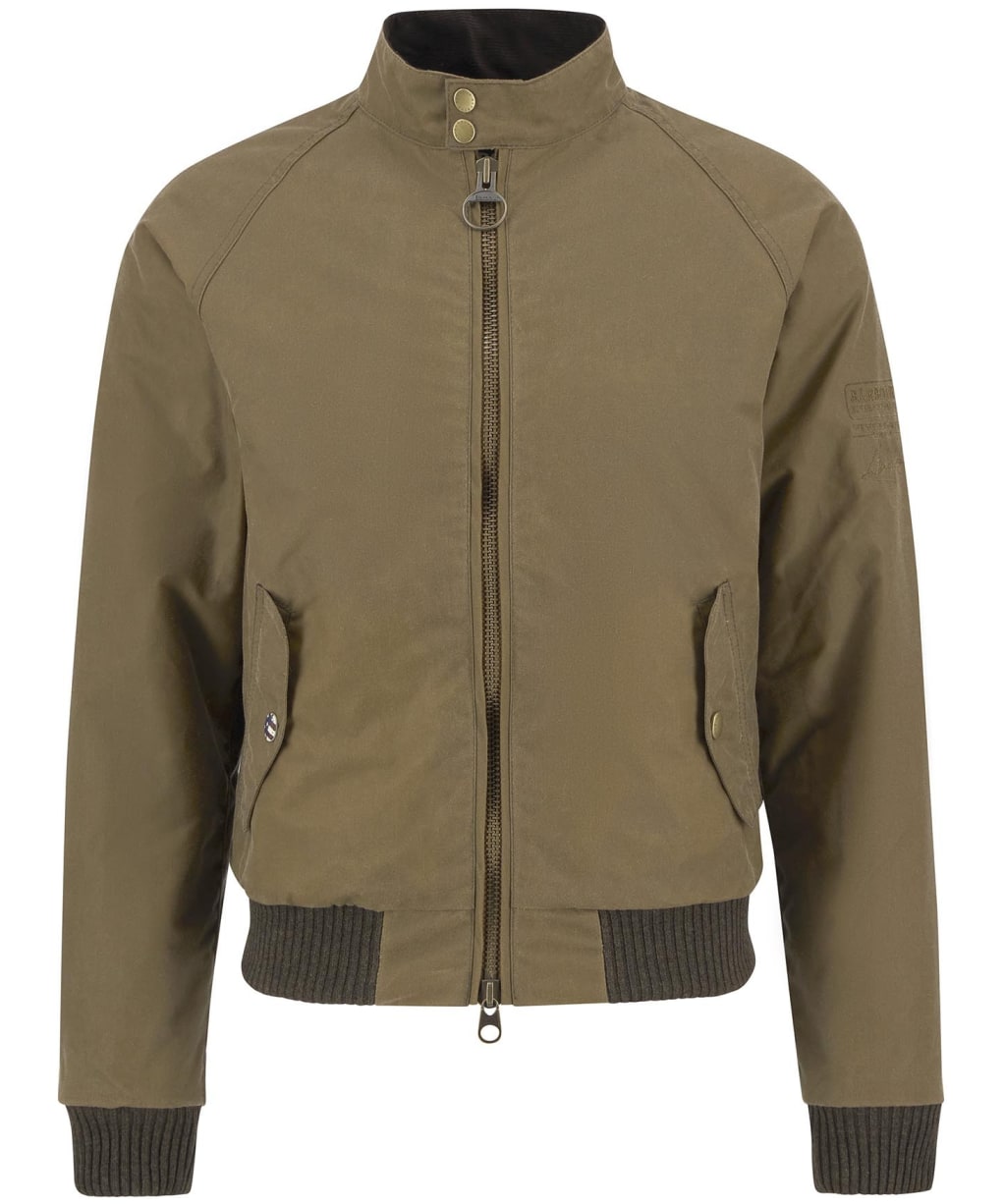Men's Barbour International Steve McQueen Merchant Waxed Jacket - Sand