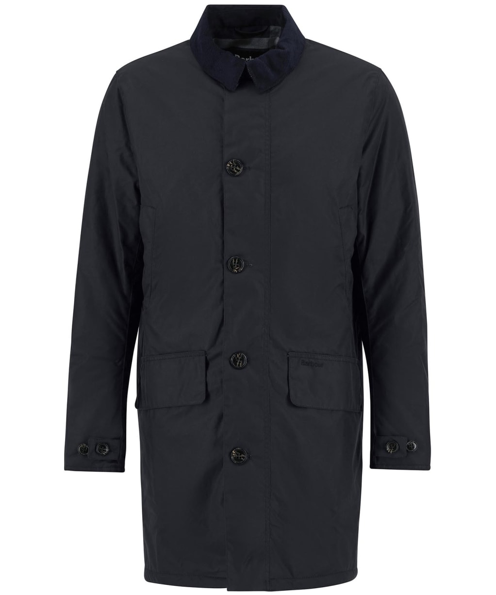 Men’s Barbour Waxed Mac - Navy / Midnight Oak