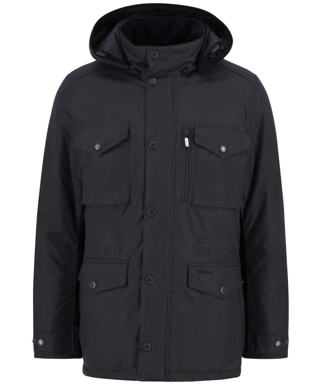 Men's Barbour Winter Sapper Waxed Jacket - Navy / Midnight Oak