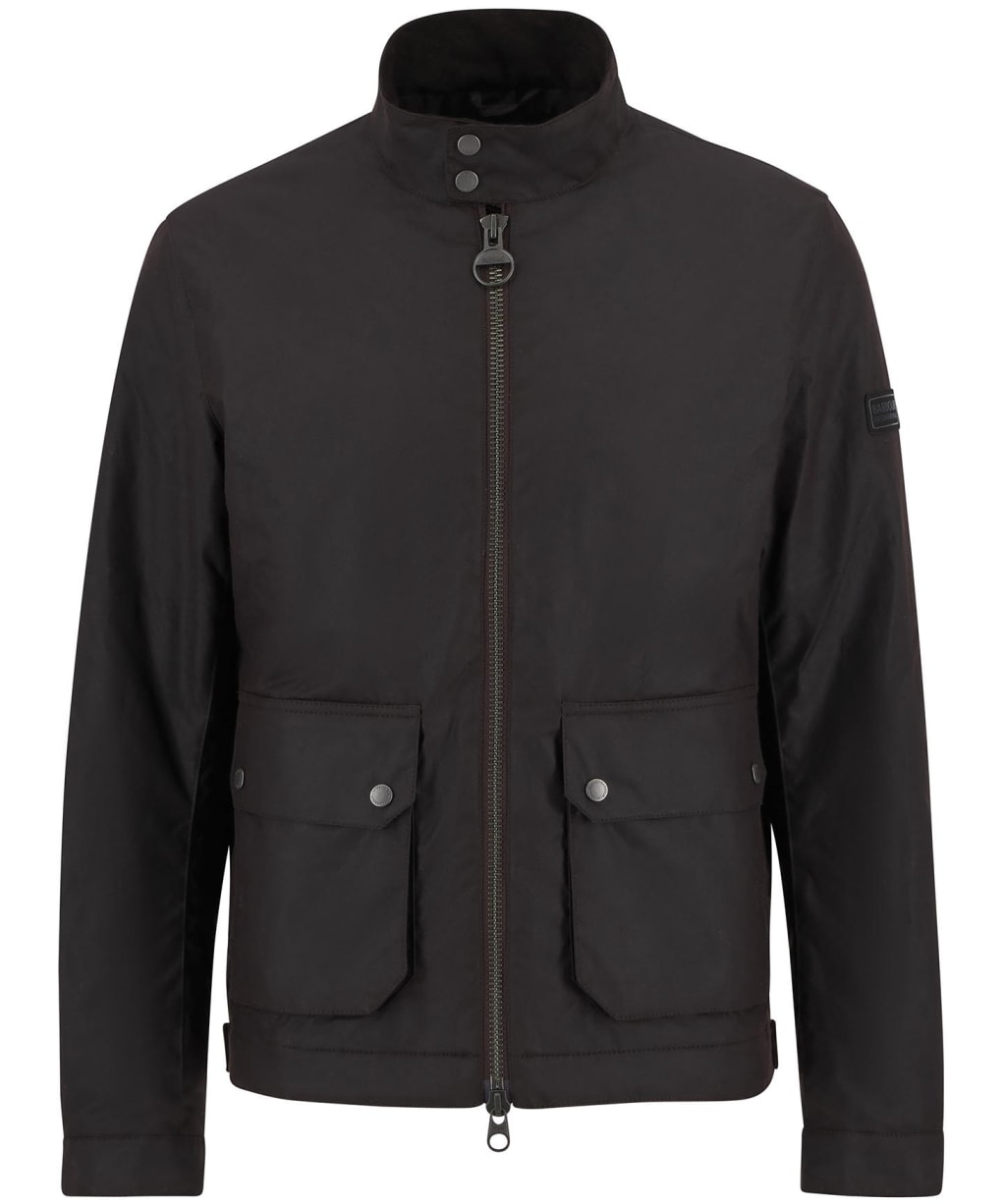 Men's Barbour International Lutlaw Harrington Waxed Jacket - Rustic