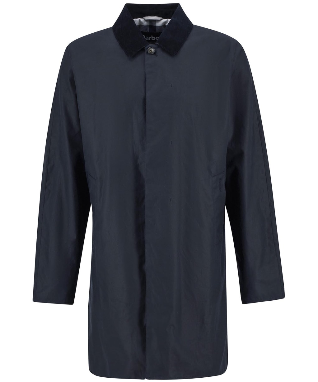 Men's Barbour Lorden Waxed Mac - Navy