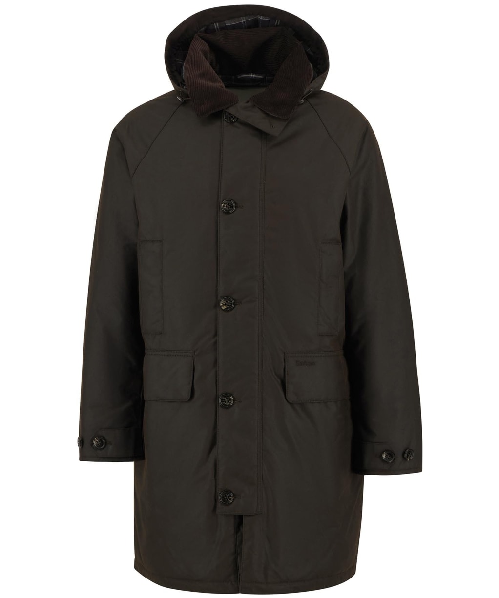 Men's Barbour Beaudale Wax Trench Coat - Dark Brown
