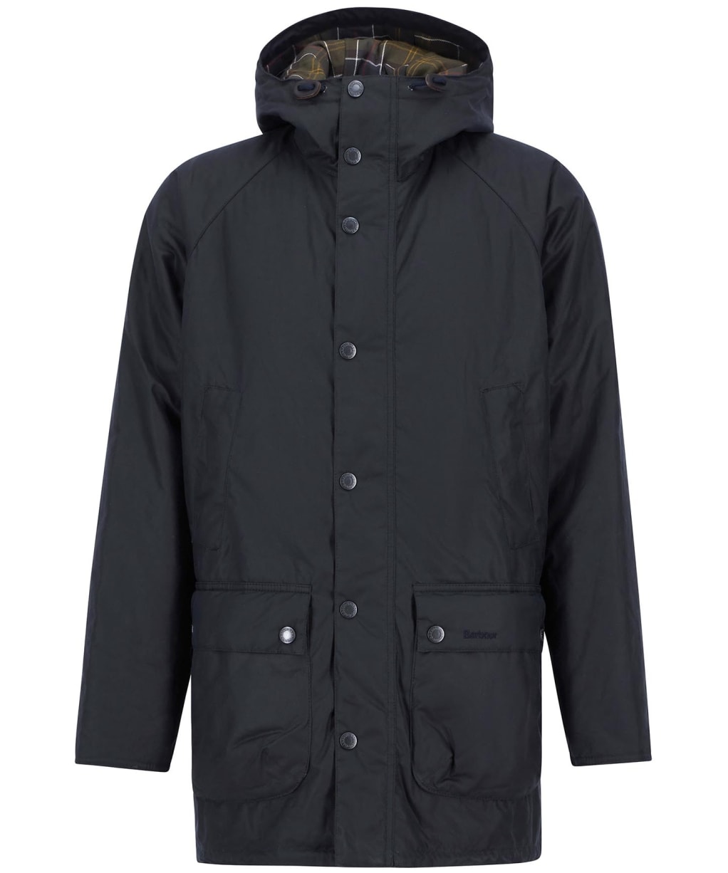 Men's Barbour Bedale Wax Parka - Navy