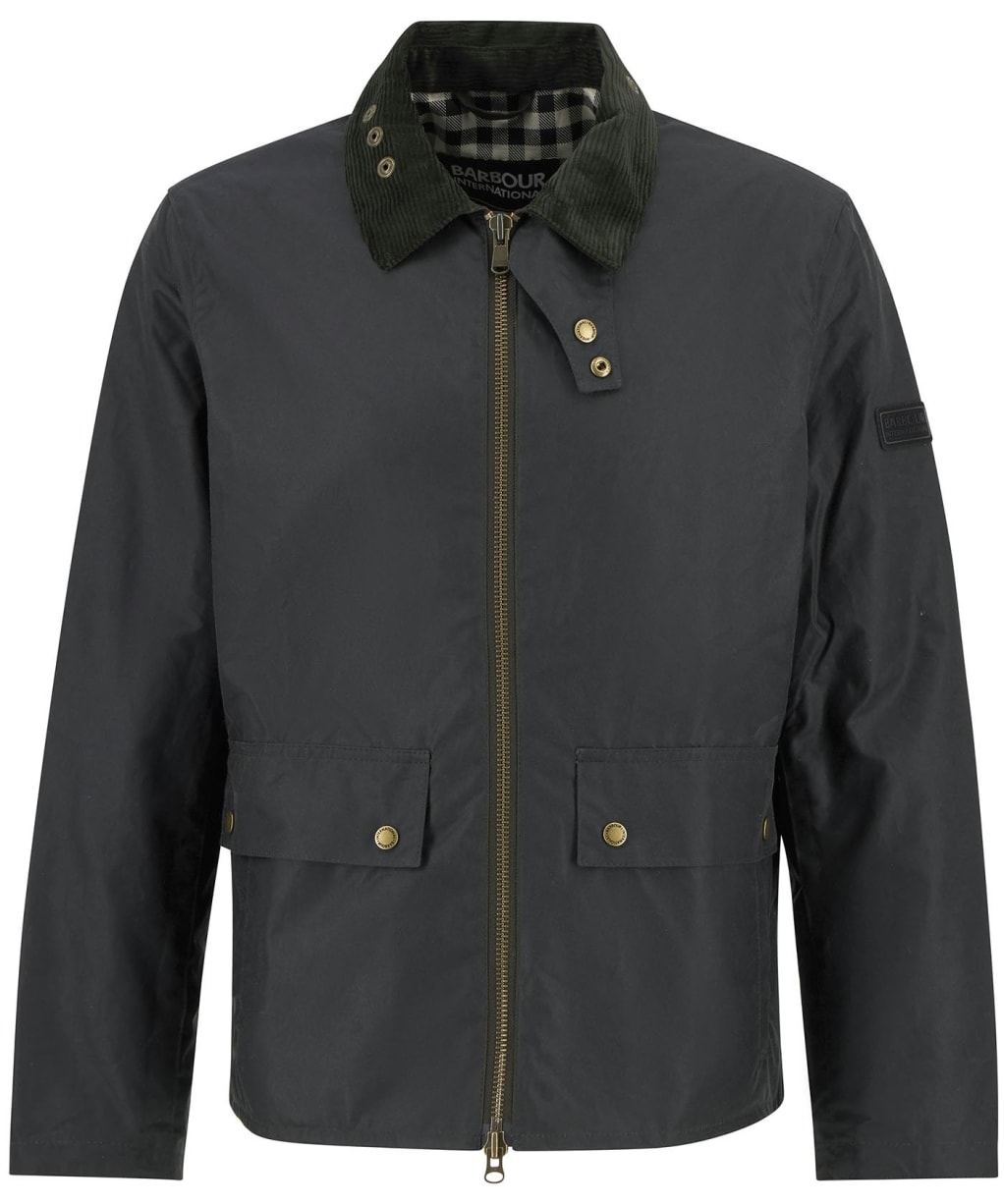 Men's Barbour International Marker Waxed Jacket - Sage