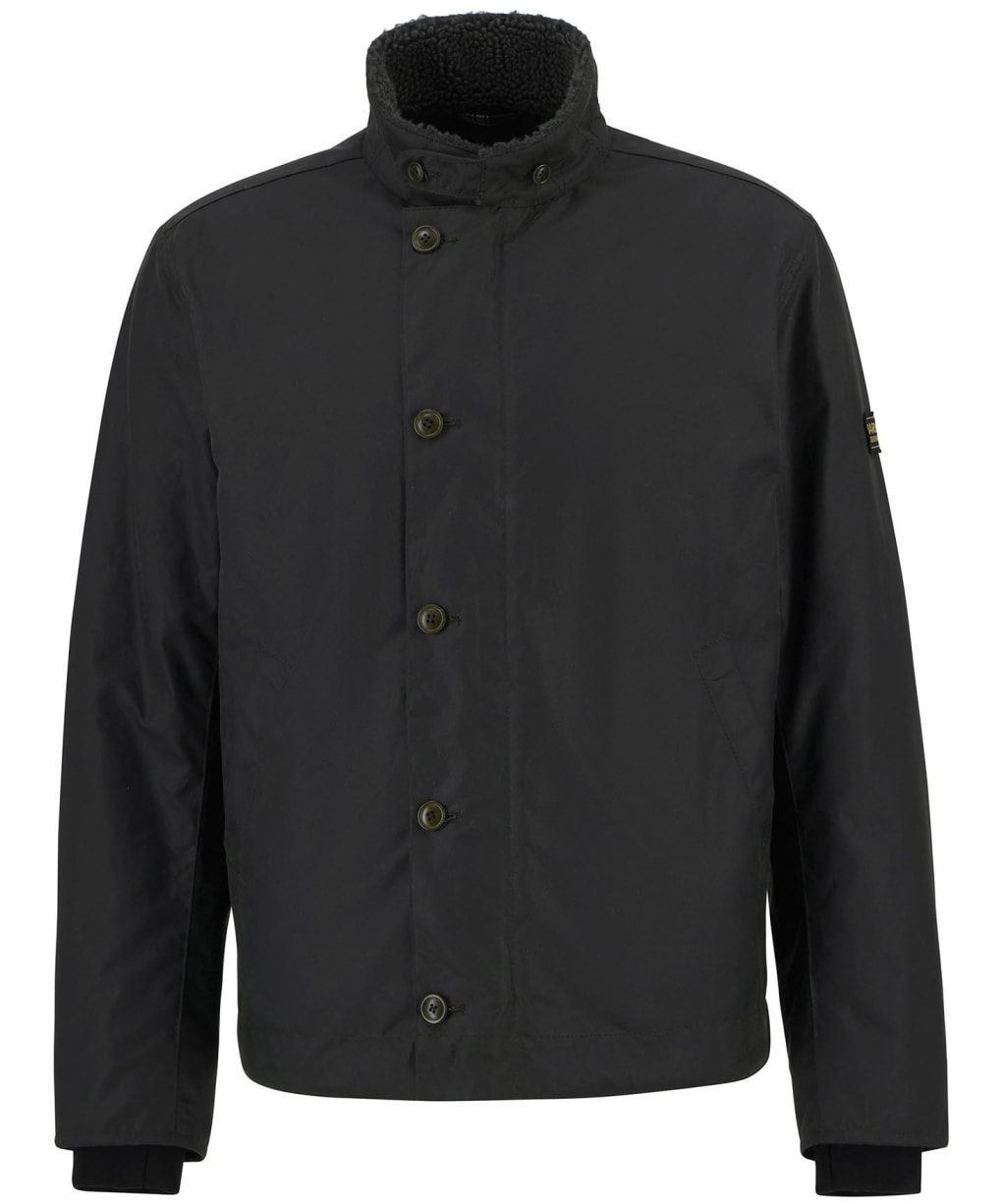 Men's Barbour International Mayburn Waxed Jacket - Black