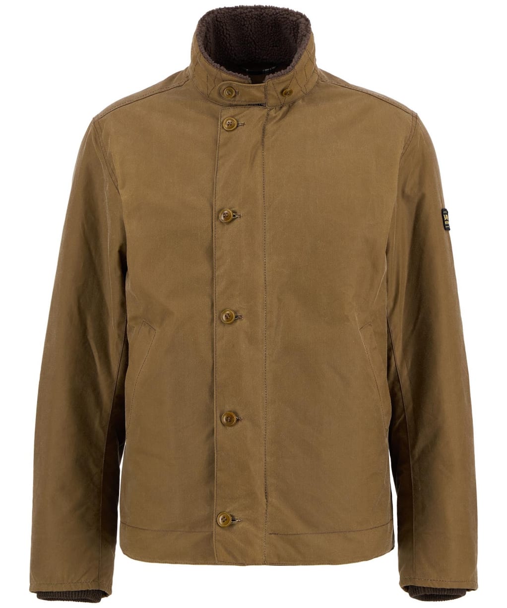 Men's Barbour International Mayburn Waxed Jacket - Sand