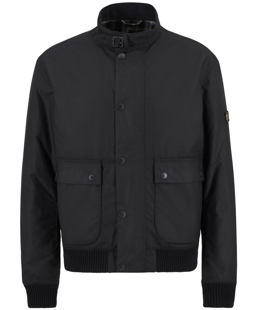 Men's Barbour International Traction Waxed Jacket - Black