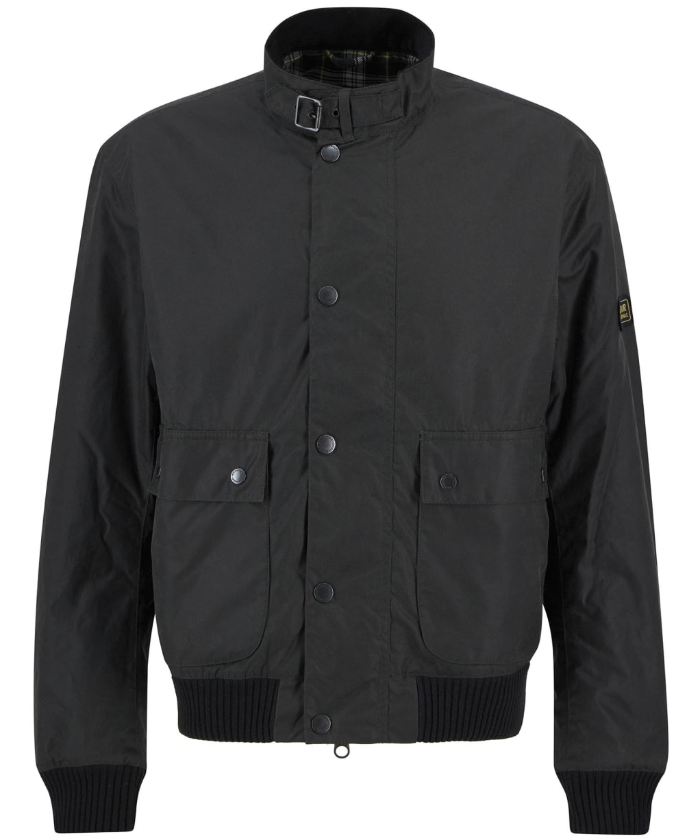 Men's Barbour International Traction Waxed Jacket - Sage
