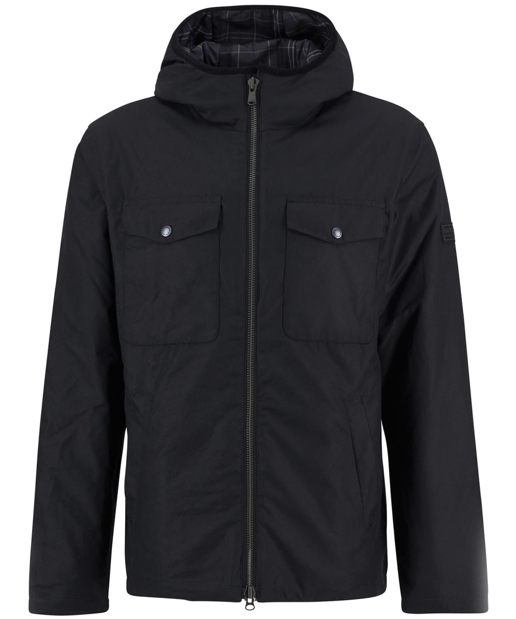 Men's Barbour International Blane Waxed Jacket - Black