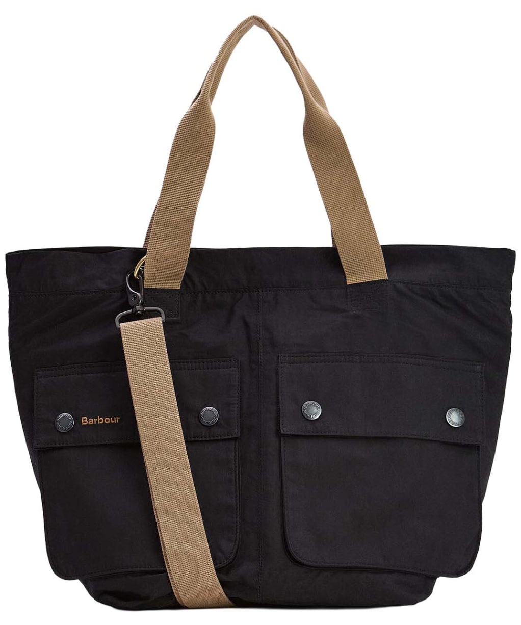 Barbour Transport Carry All Tote Bag - Black / Modern Tartan