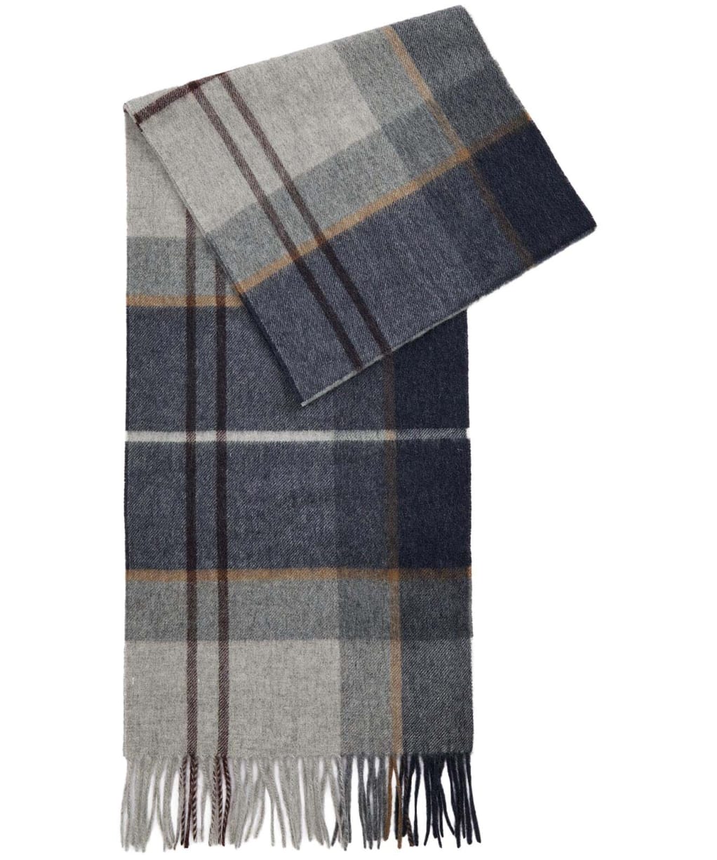 Barbour Carrbridge Tartan Scarf - Grey Midnight Tartan