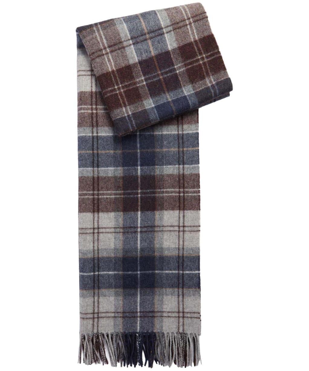 Barbour Brack Patchwork Tartan Scarf - Midnight Oak Tartan