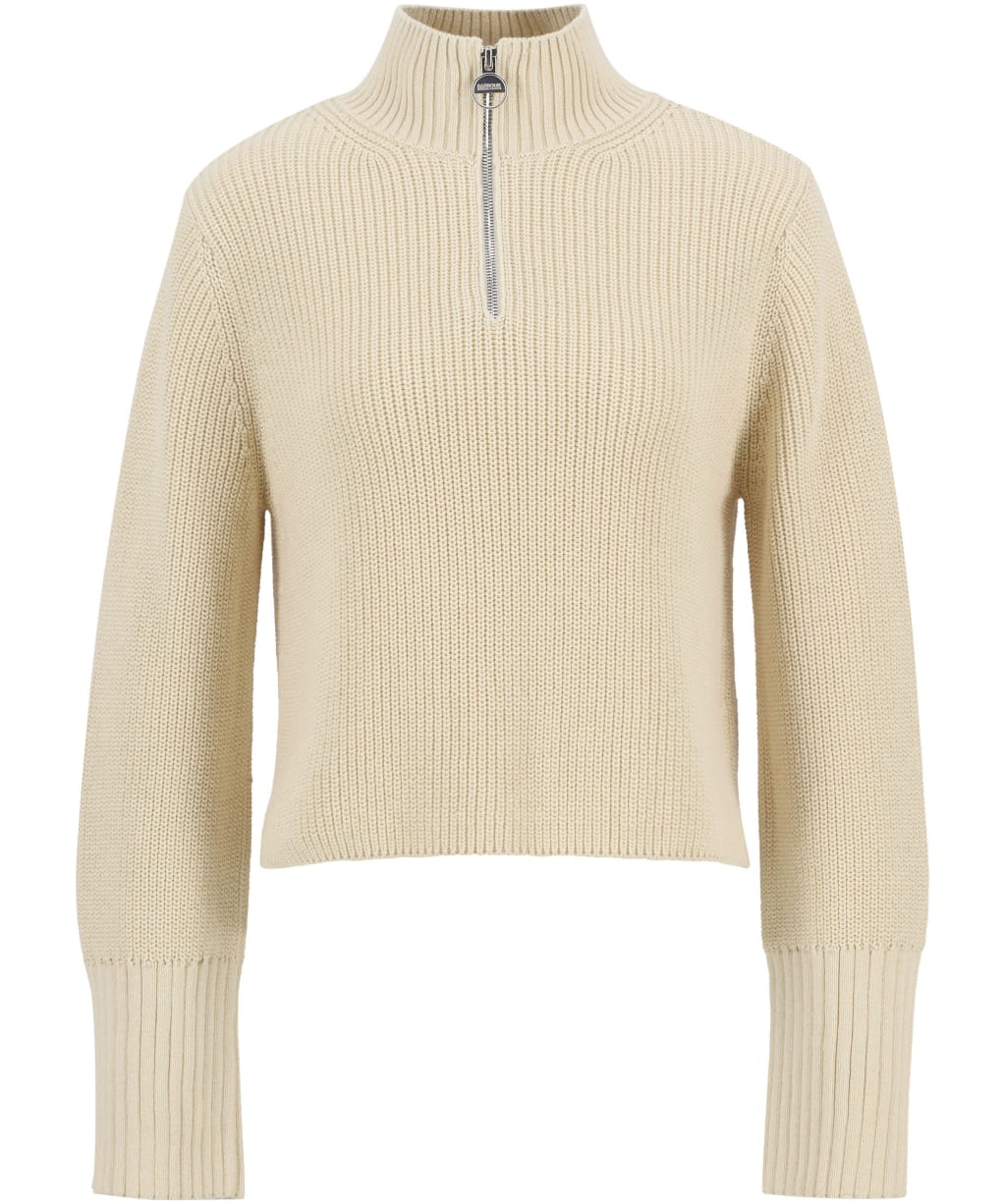 Women's Barbour International Kennedy Knitted Jumper - Bone White