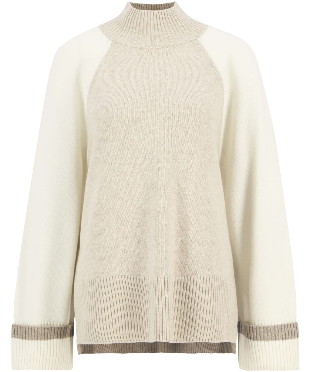 Women's Barbour Wren Knitted Jumper - Oat Multi