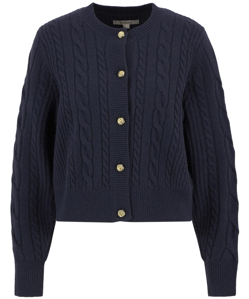 Women's Barbour Elina Knitted Cardigan - Dark Navy