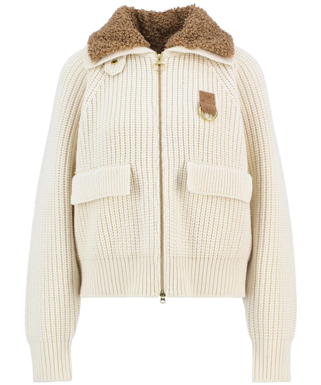 Women's Barbour Marla Knitted Bomber - Neutral