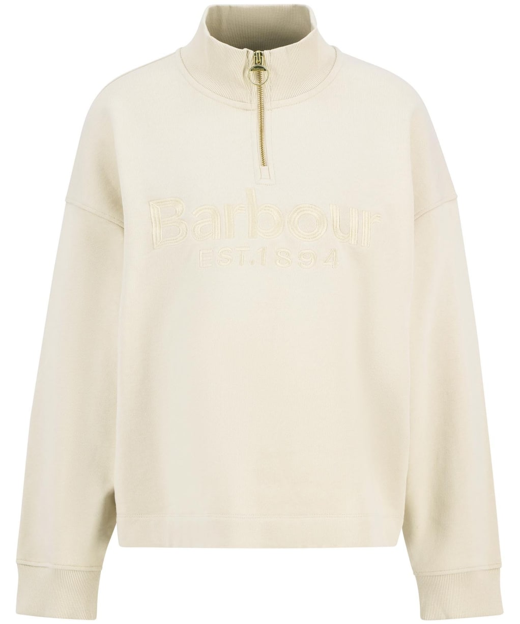 Women's Barbour Sara Half Zip Sweatshirt - Oat