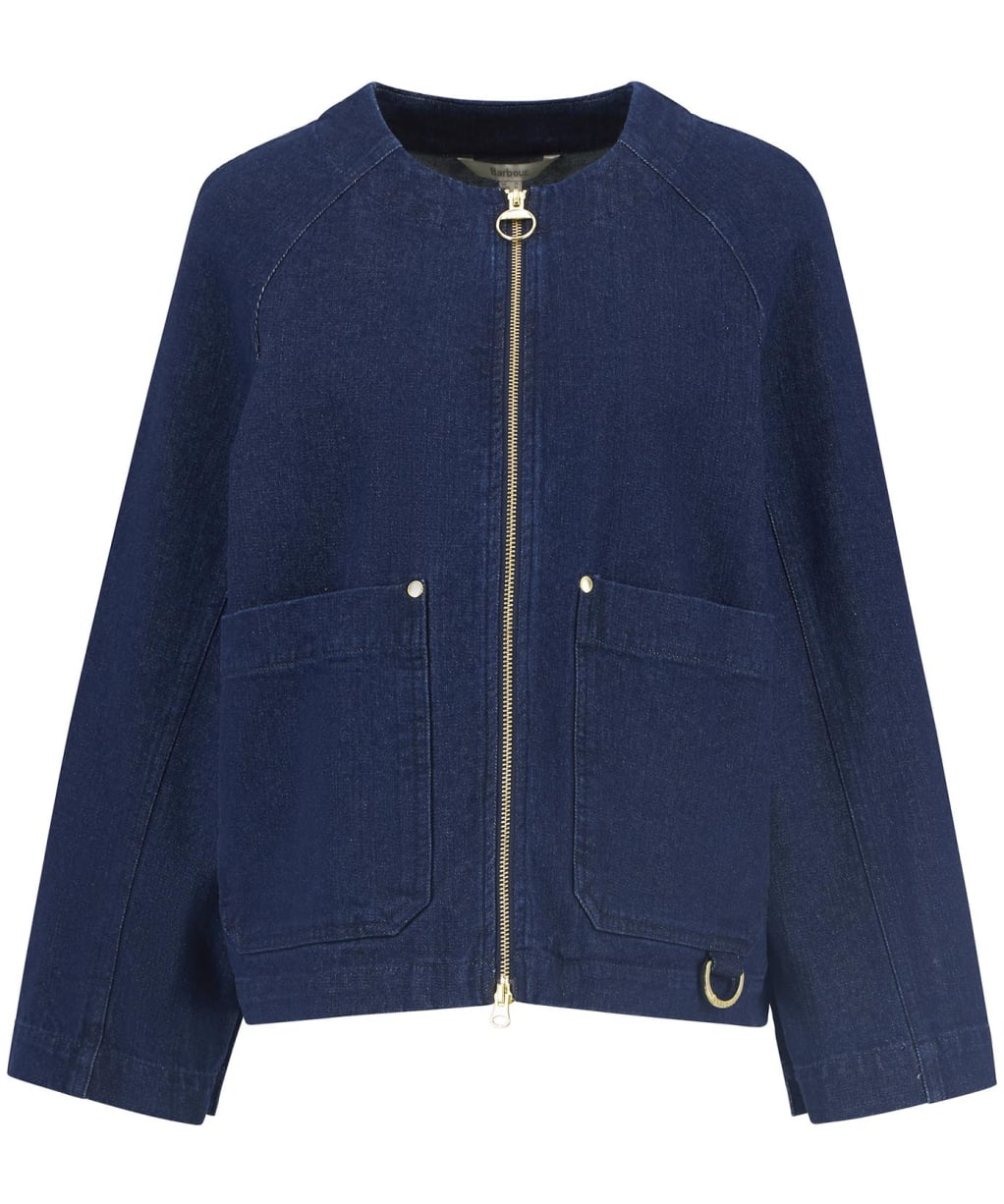 Women's Barbour Saima Denim Overshirt - Rinse Wash Denim