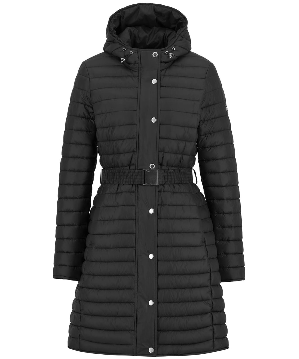 Women's Barbour International Longline Jada Puffer Jacket - Black