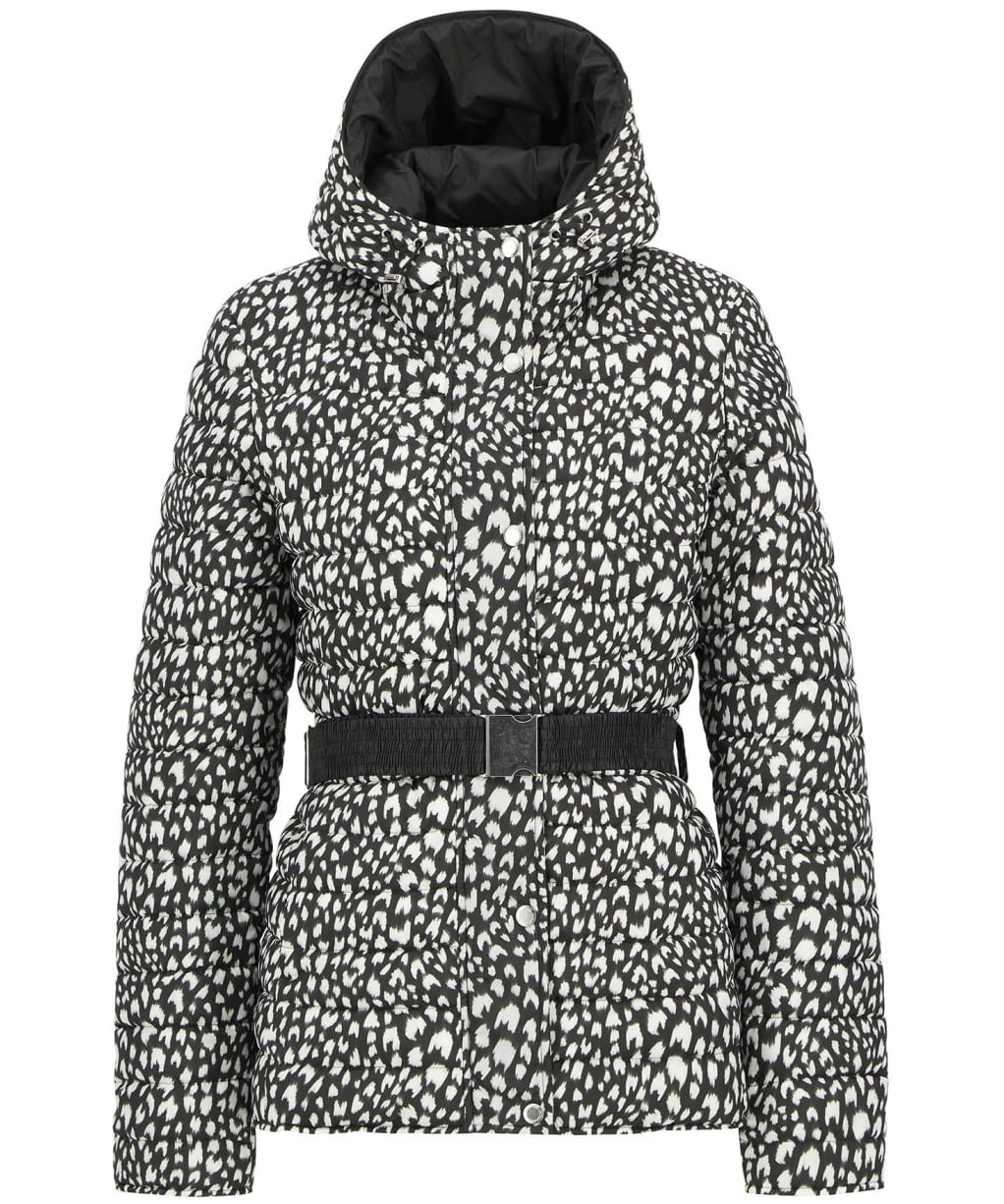 Women's Barbour International Printed Jada Puffer Jacket - Snow Leopard Print