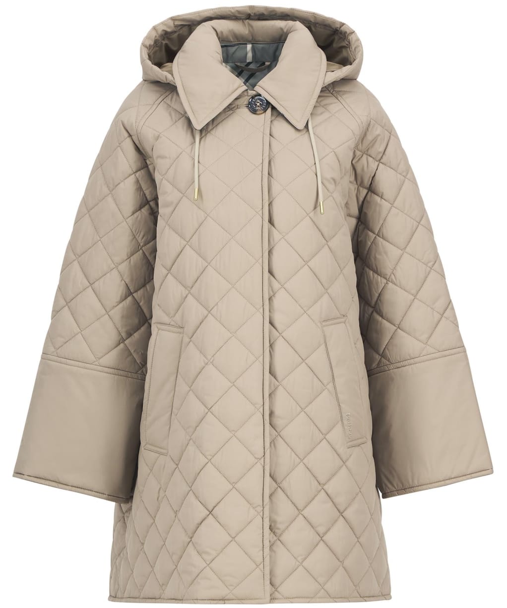 Women's Barbour Cara Quilted Jacket - Honey / Ancient Poplar