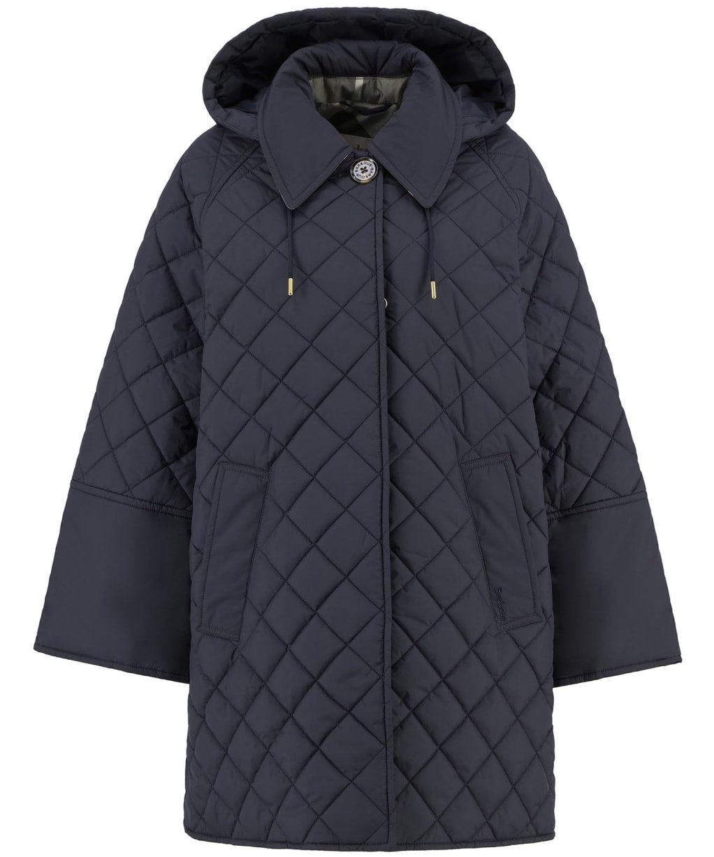 Women's Barbour Cara Quilted Jacket - Dark Navy / Ancient