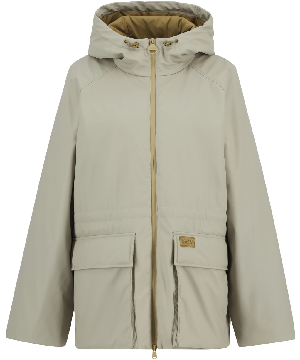 Women's Barbour International Jourdaine Showerproof Jacket - Glacier Grey / Antique Bronze