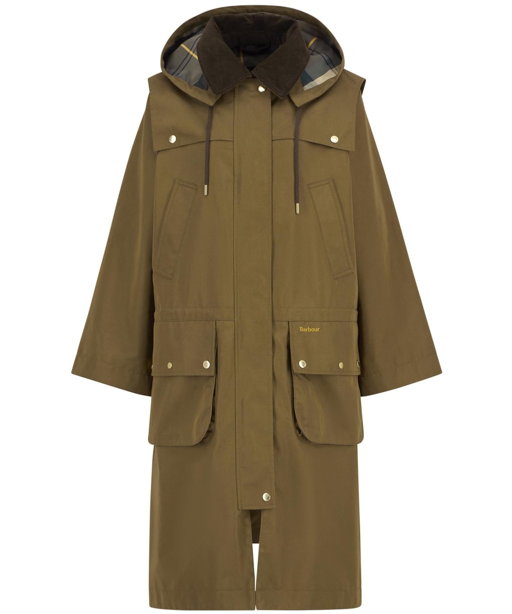 Women's Barbour Bilsdale Showerproof Jacket - Golden Olive / Ancient Tartan