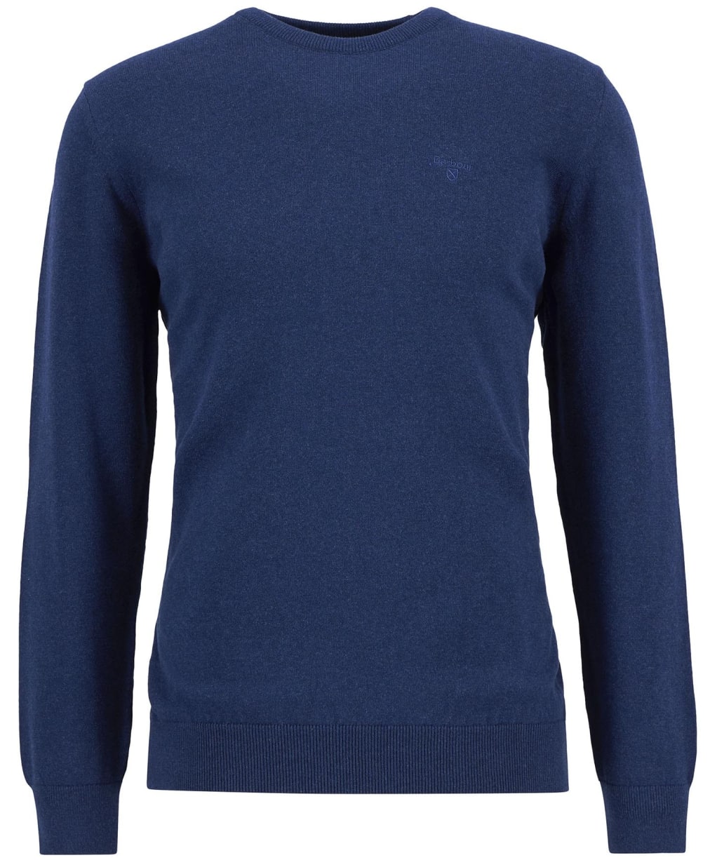 Men's Barbour Pima Cotton Crew Neck Sweater - Inky Marl