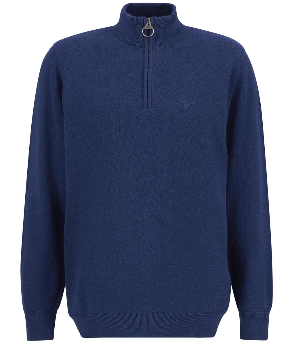 Men’s Barbour Cotton Half Zip Sweater - Inky Marl