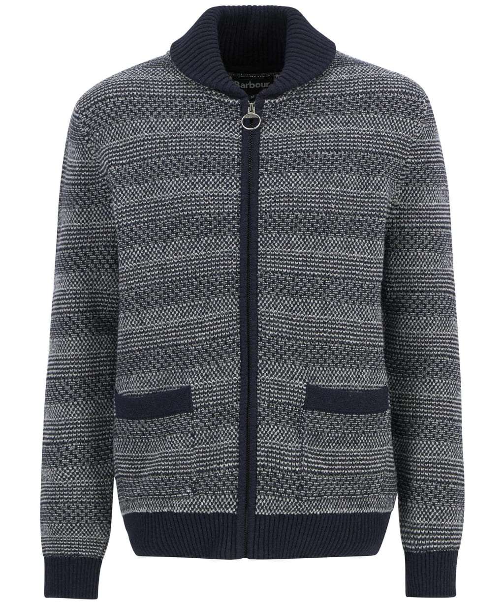 Men's Barbour Helmsley Knitted Jacket - Navy