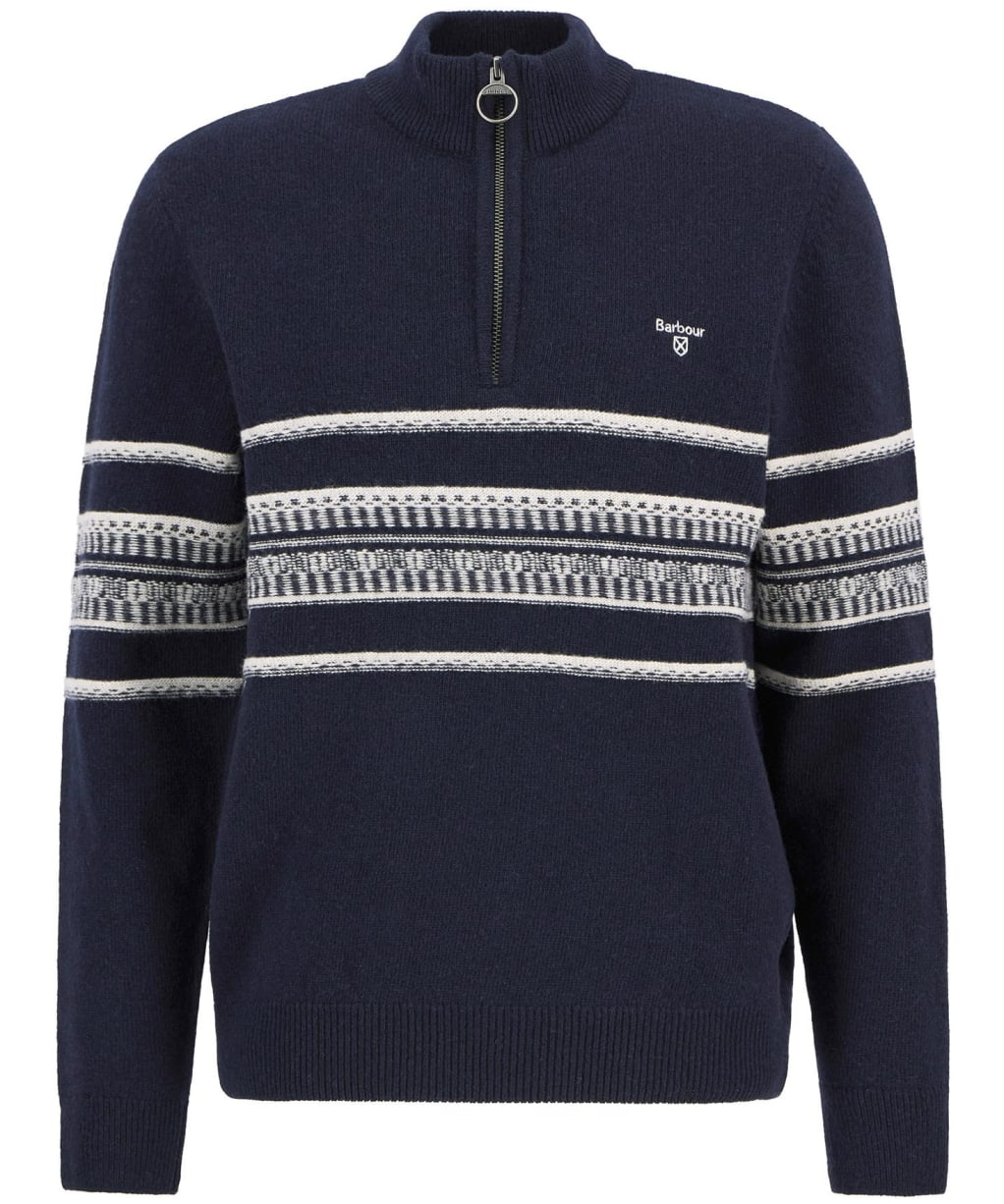 Men's Barbour Kepwick Half Zip Jumper - Navy