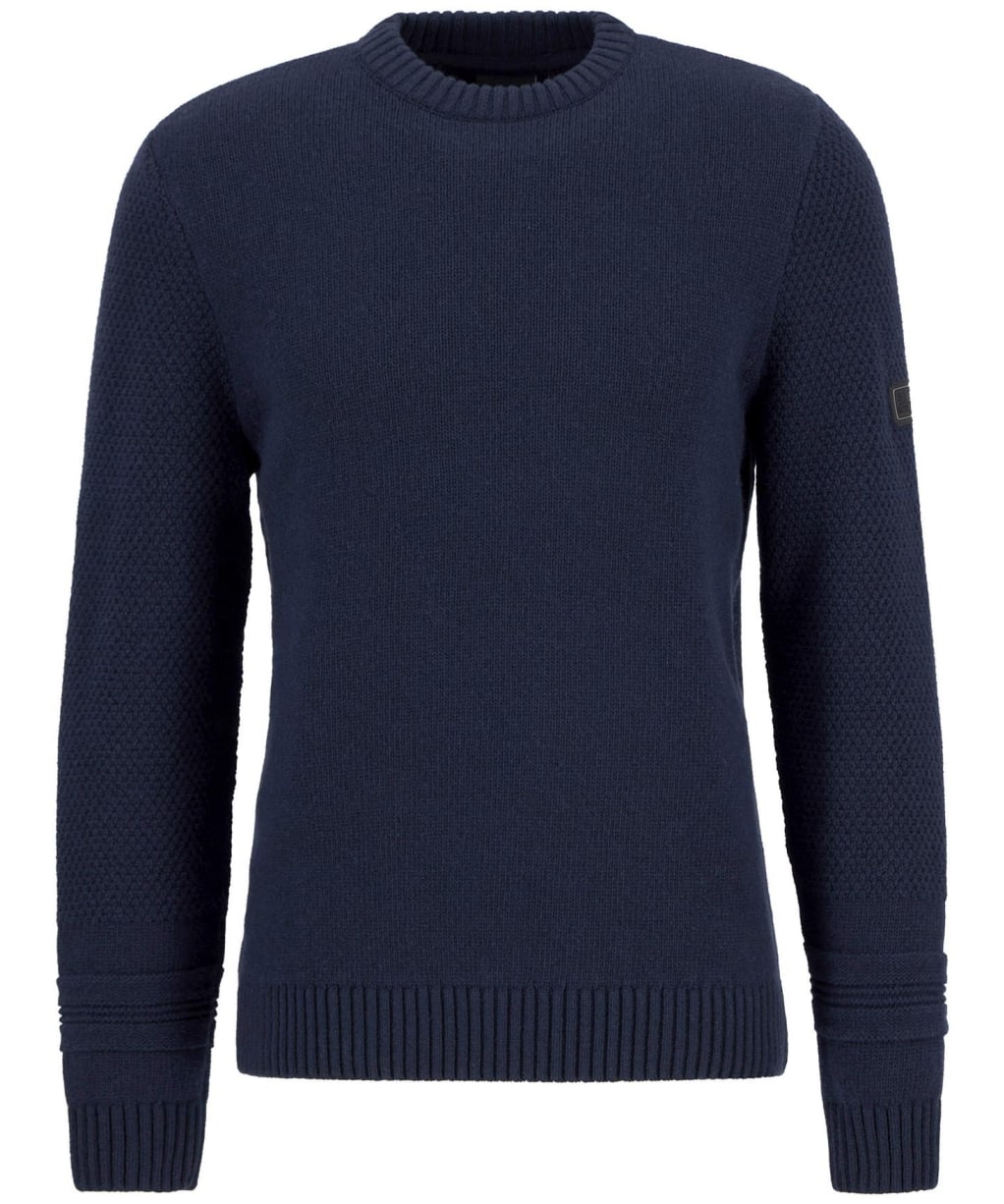 Men's Barbour International Enfield Crew Neck Jumper - Navy