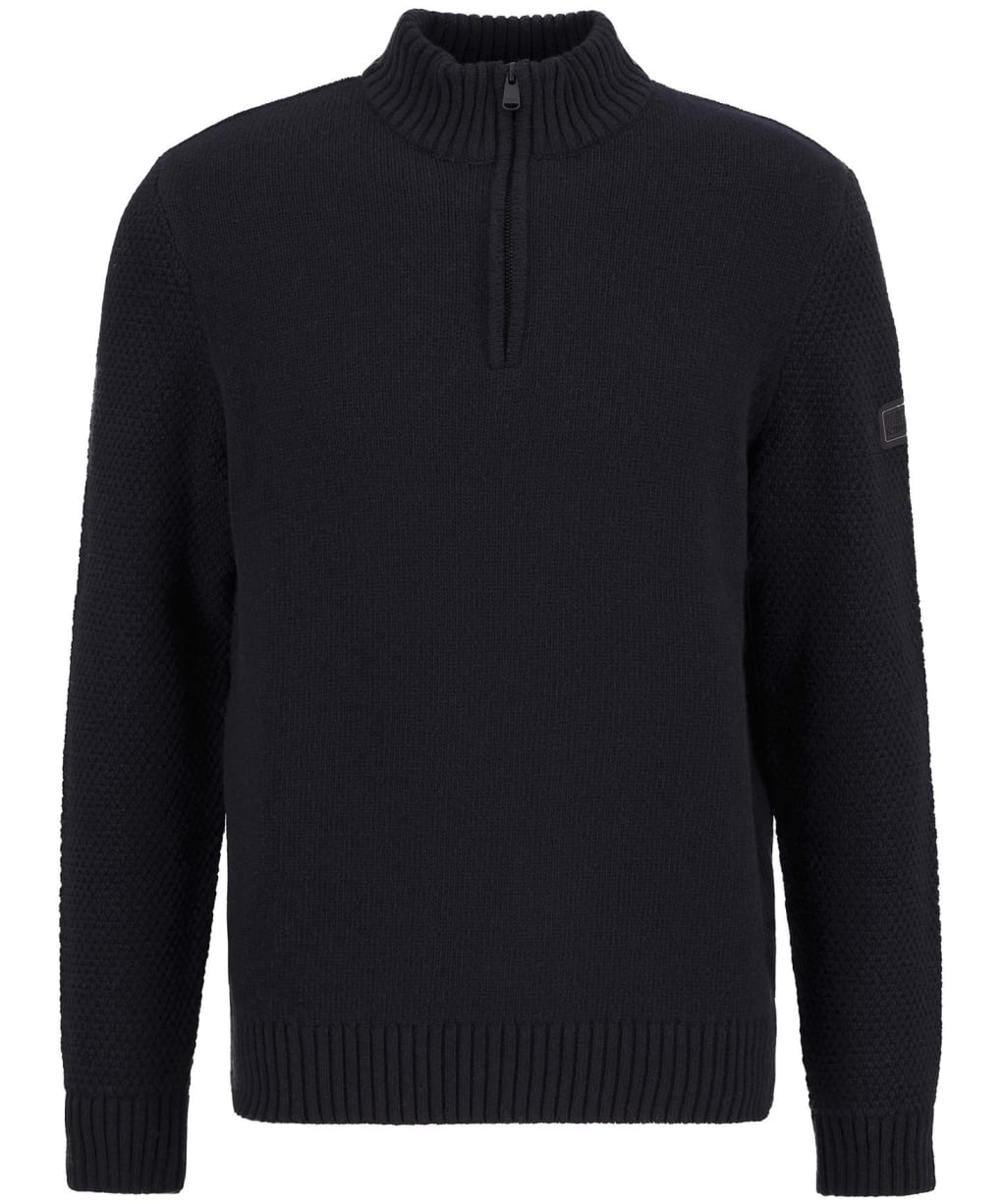 Men's Barbour International Enfield Funnel Neck Jumper - Black