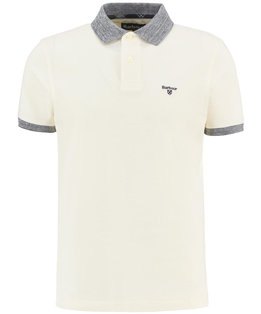 Men's Barbour Marlton Tailored Fit Polo Shirt - Whisper White