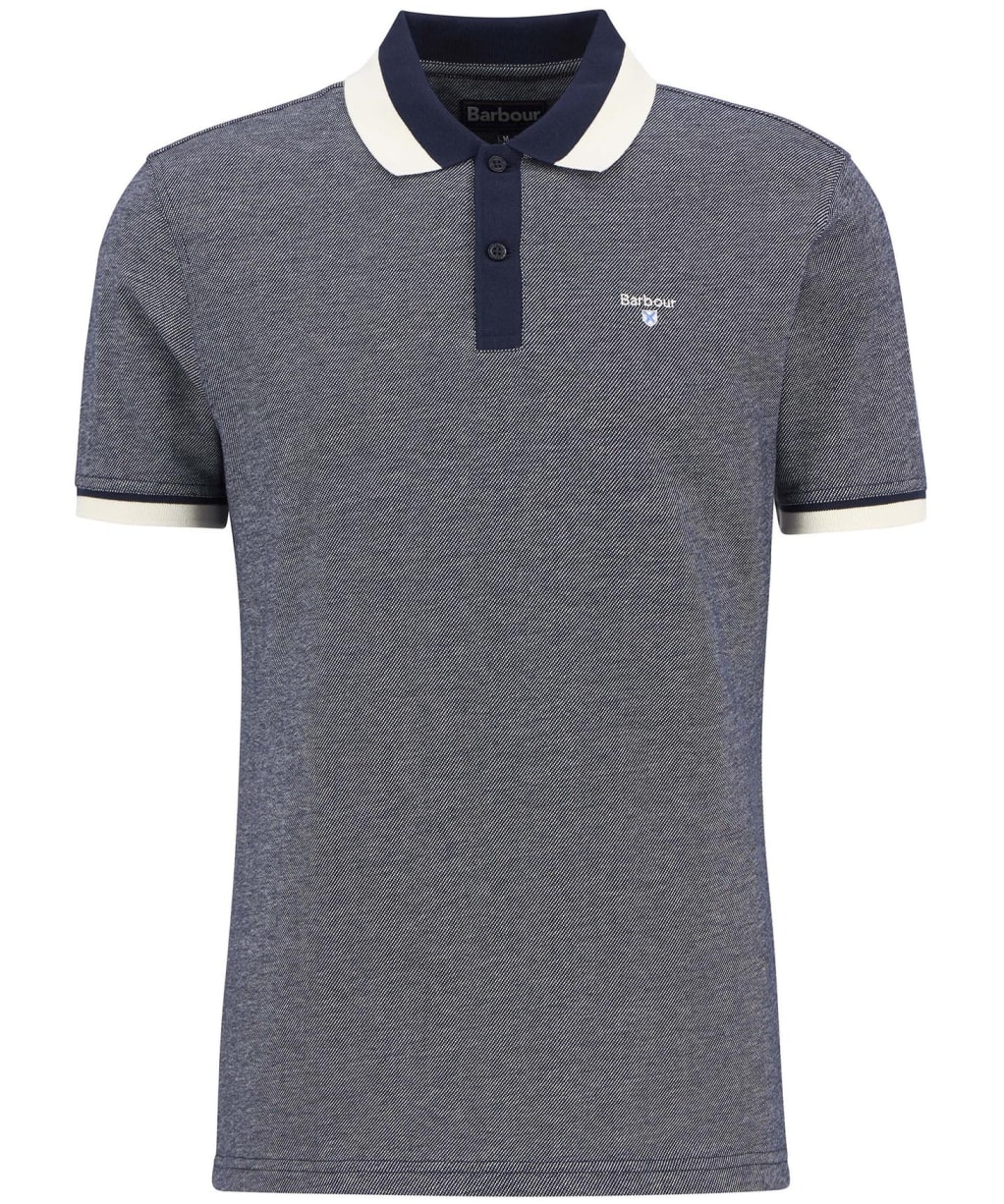 Men's Barbour Helwith Tailored Polo Shirt - Navy