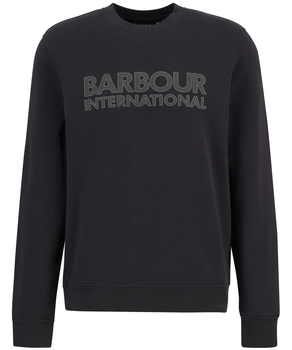 Men's Barbour International Essential Graphic Crew Sweatshirt - Black