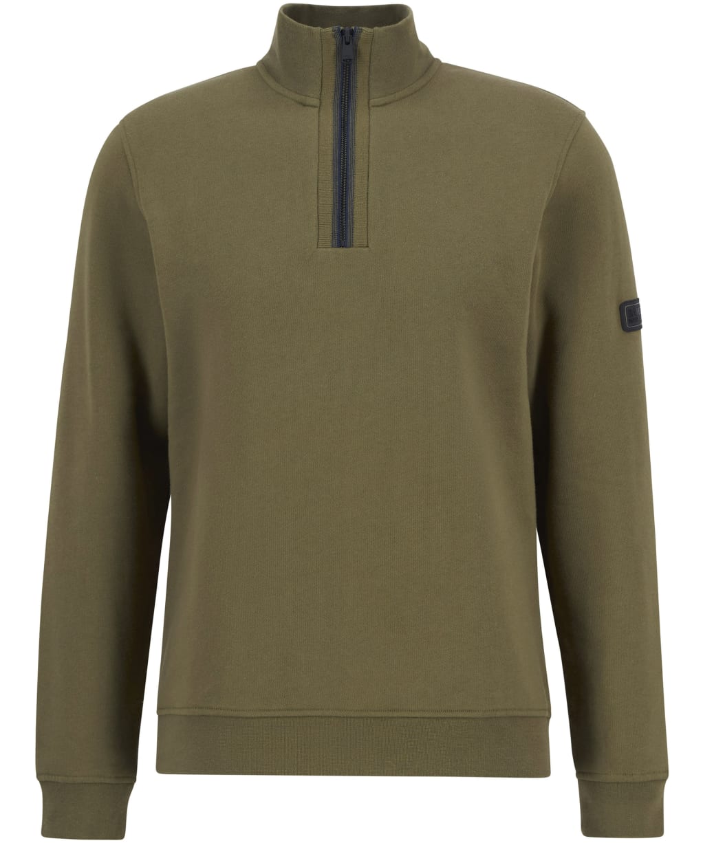 Men's Barbour International Rufforth Half Zip Sweatshirt - Light Sage