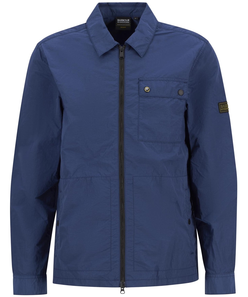 Men's Barbour International Inline Overshirt - Insignia Blue