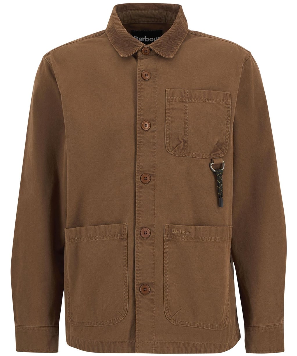 Men's Barbour Bowland Garment Dyed Overshirt - Umber