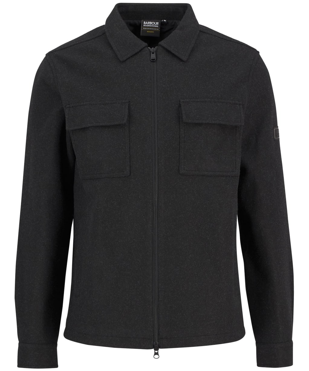 Men's Barbour International Walken Overshirt - Charcoal