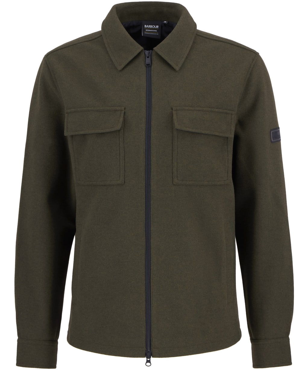 Men's Barbour International Walken Overshirt - Light Sage