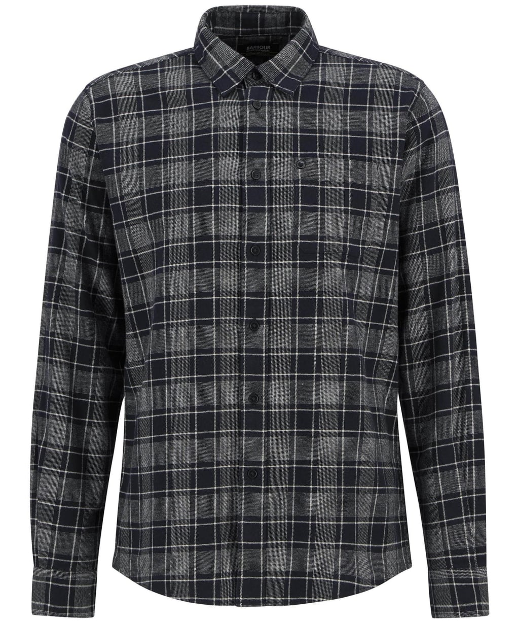 Men's Barbour International Basset Long Sleeved Shirt - Black