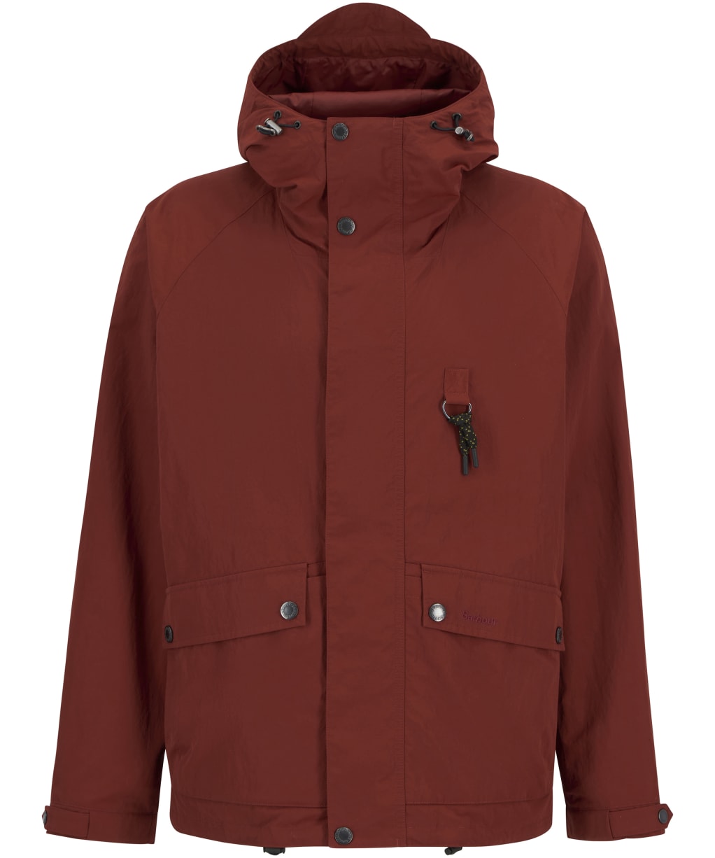 Men's Barbour Rig Showerproof Jacket - Fired Brick