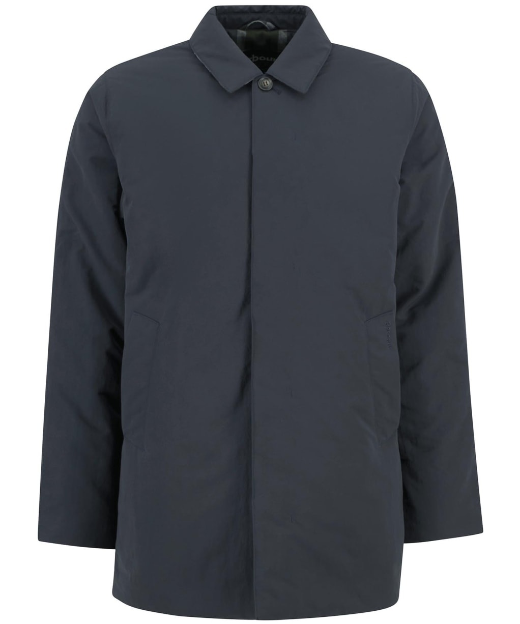 Men's Barbour Wadded Lorden Showerproof Mac - Dark Navy