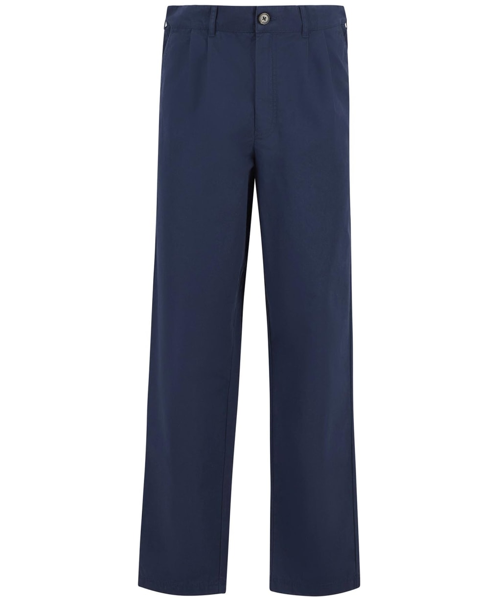 Men's Barbour Cole Relaxed Fit Poplin Trouser - Navy