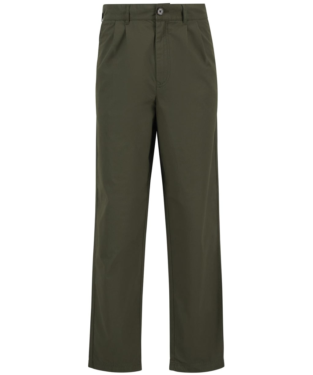 Men's Barbour Cole Relaxed Fit Poplin Trouser - Olive