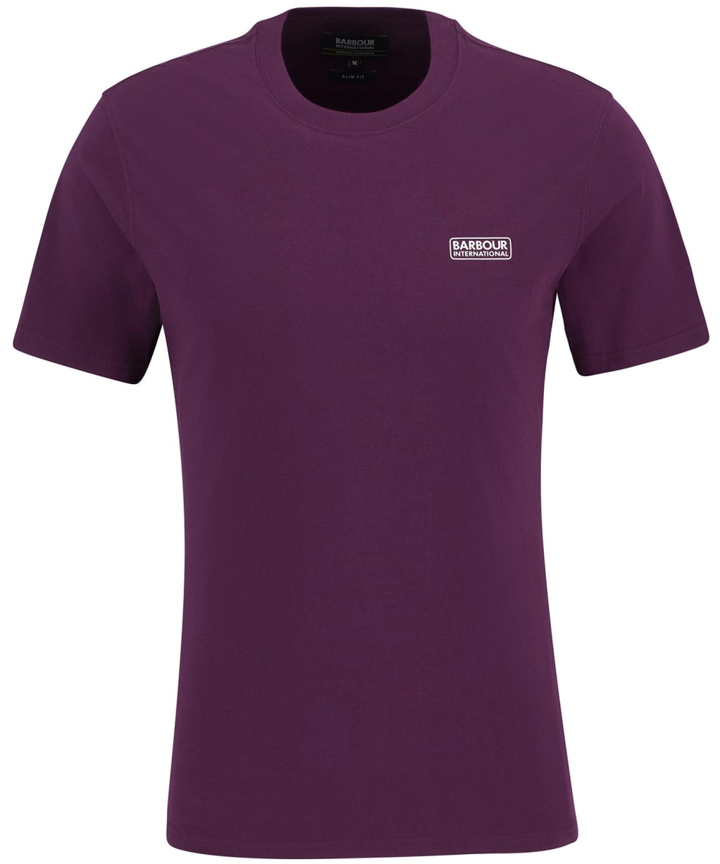 Men's Barbour International Small Logo Tee - Potent Merlot