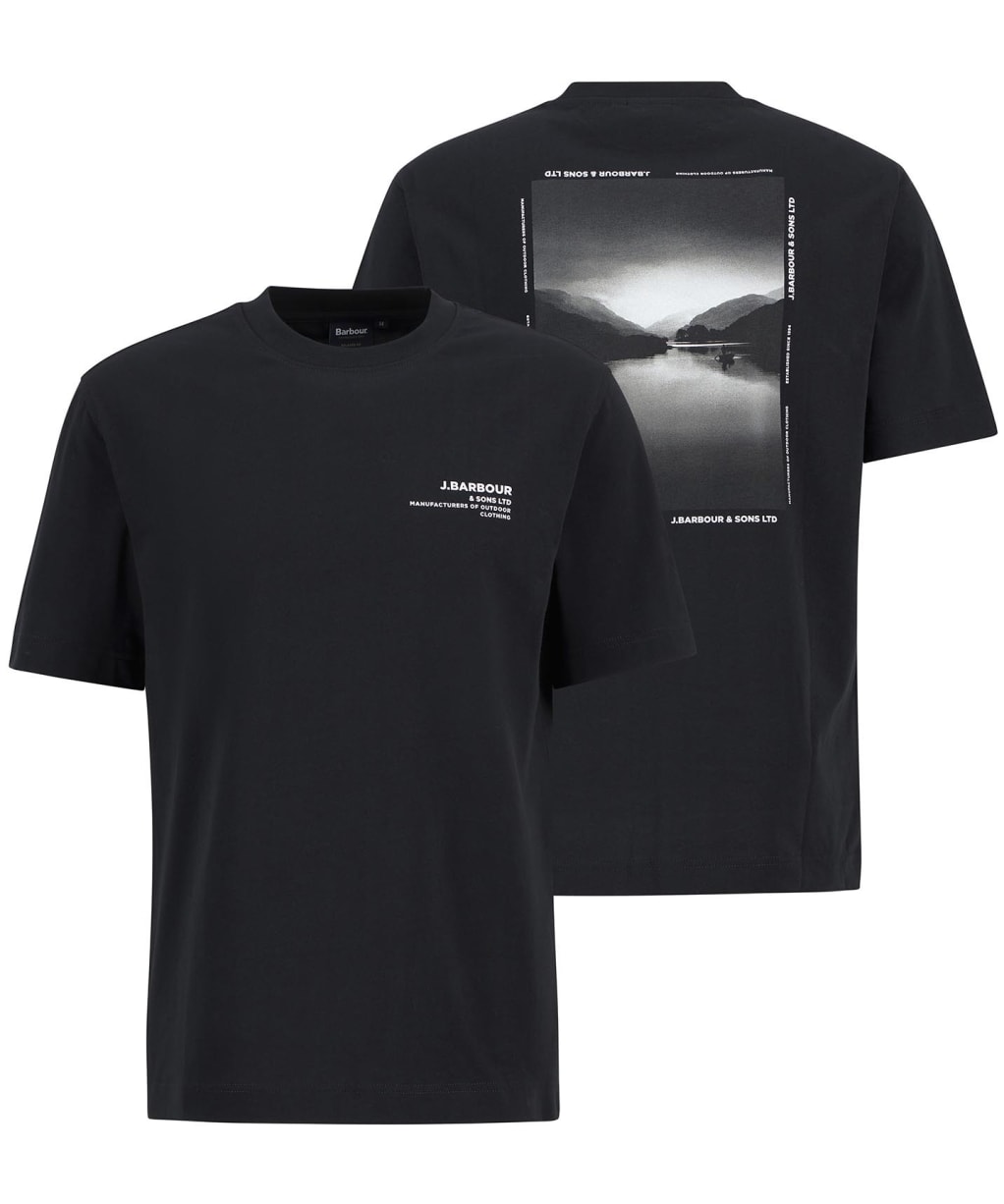 Men's Barbour Parkend Photographic Relaxed T-Shirt - Black