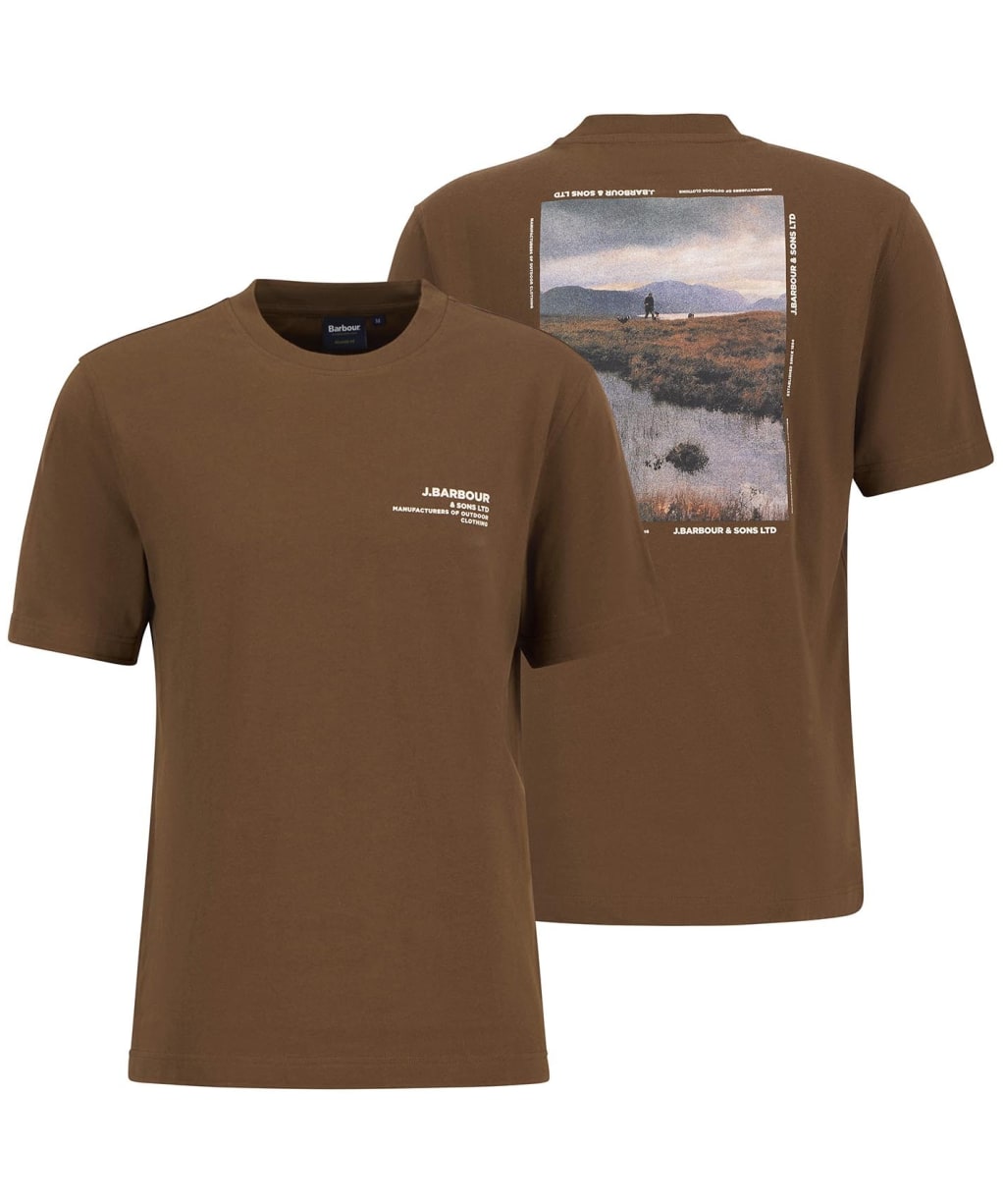Men's Barbour Parkend Photographic Relaxed T-Shirt - Umber